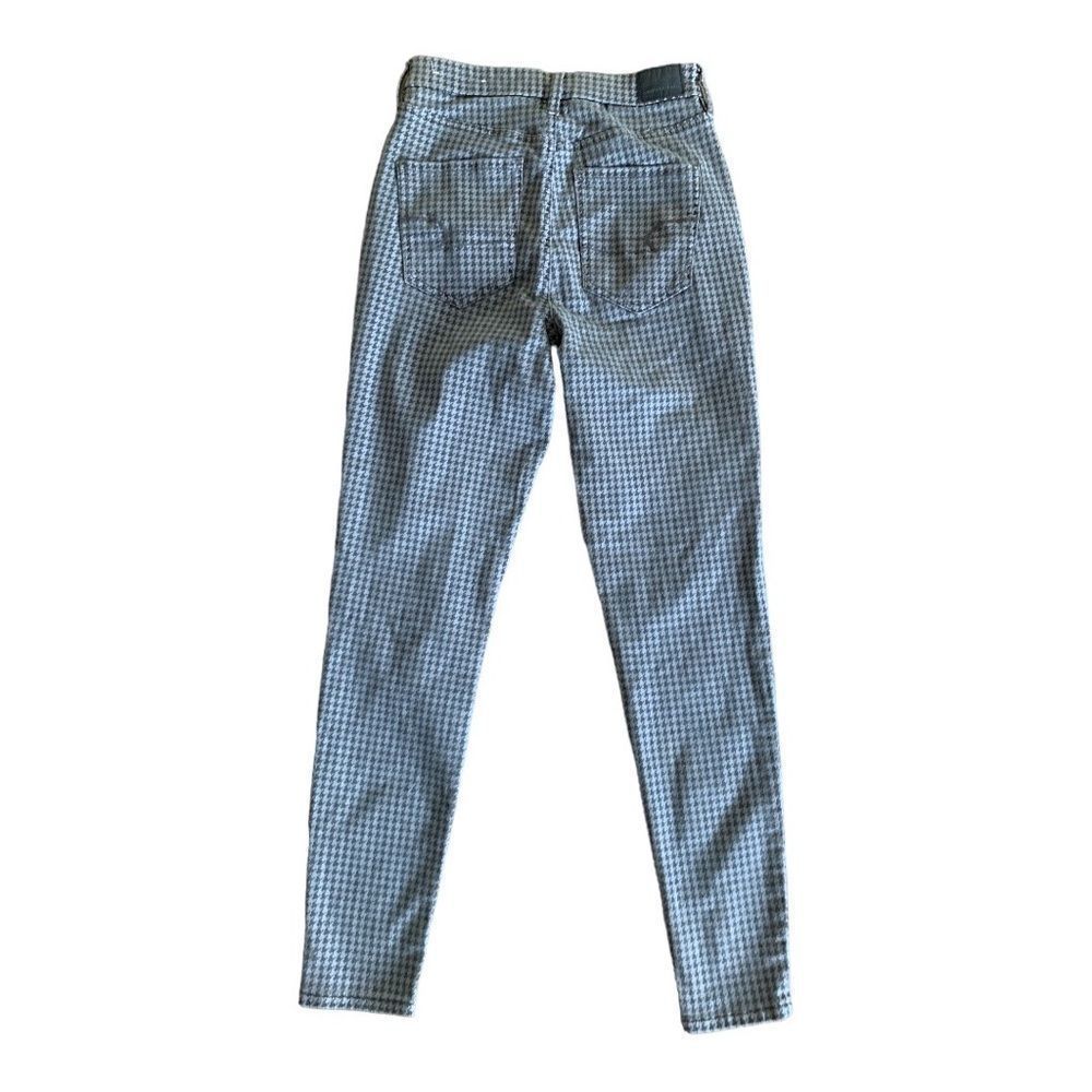 American Eagle Euc Houndstooth Gray/Black High Ri… - image 5